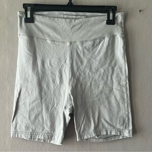 Free People Hot Shot Light Grey Biker Shorts Size Medium